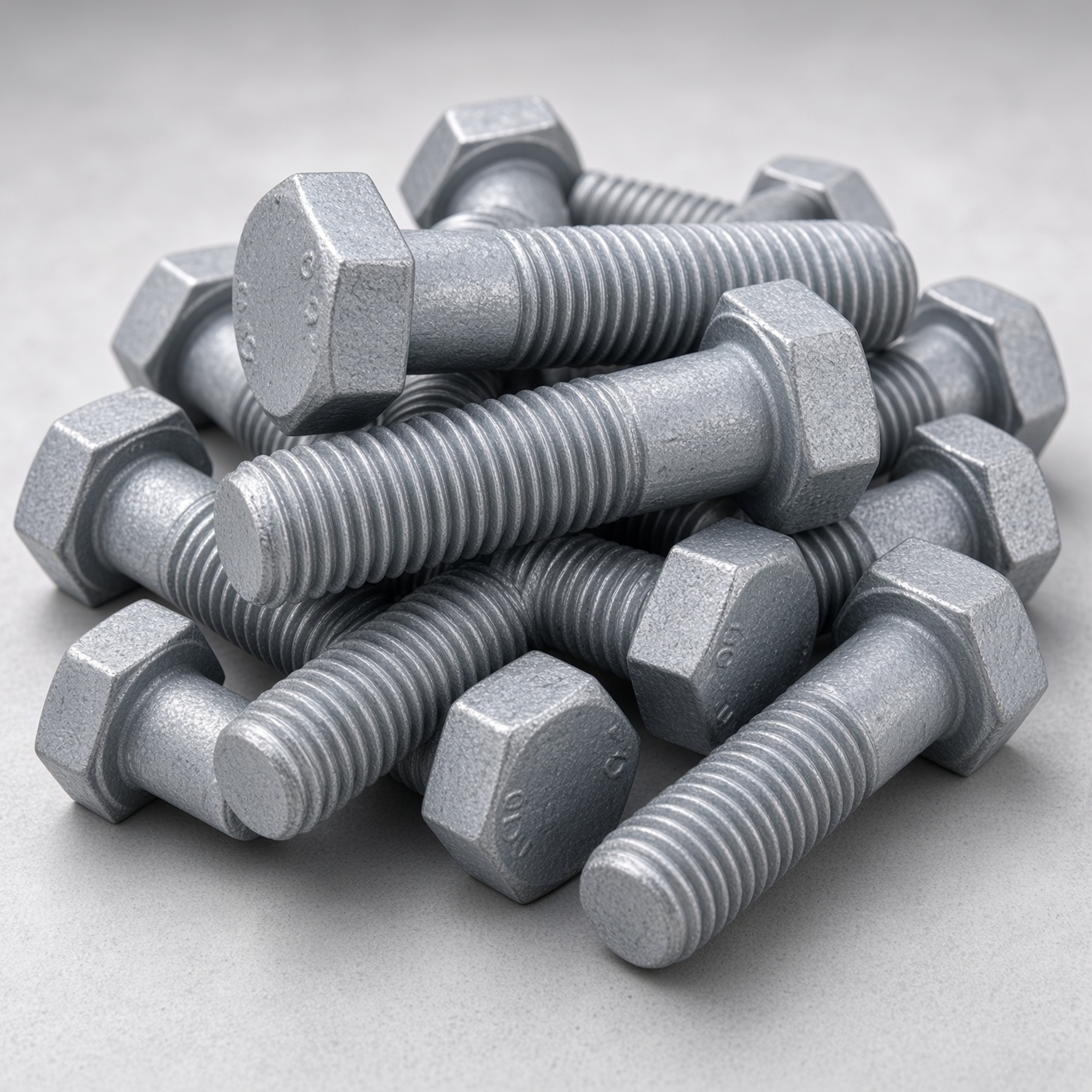 Mechanically galvanized bolts